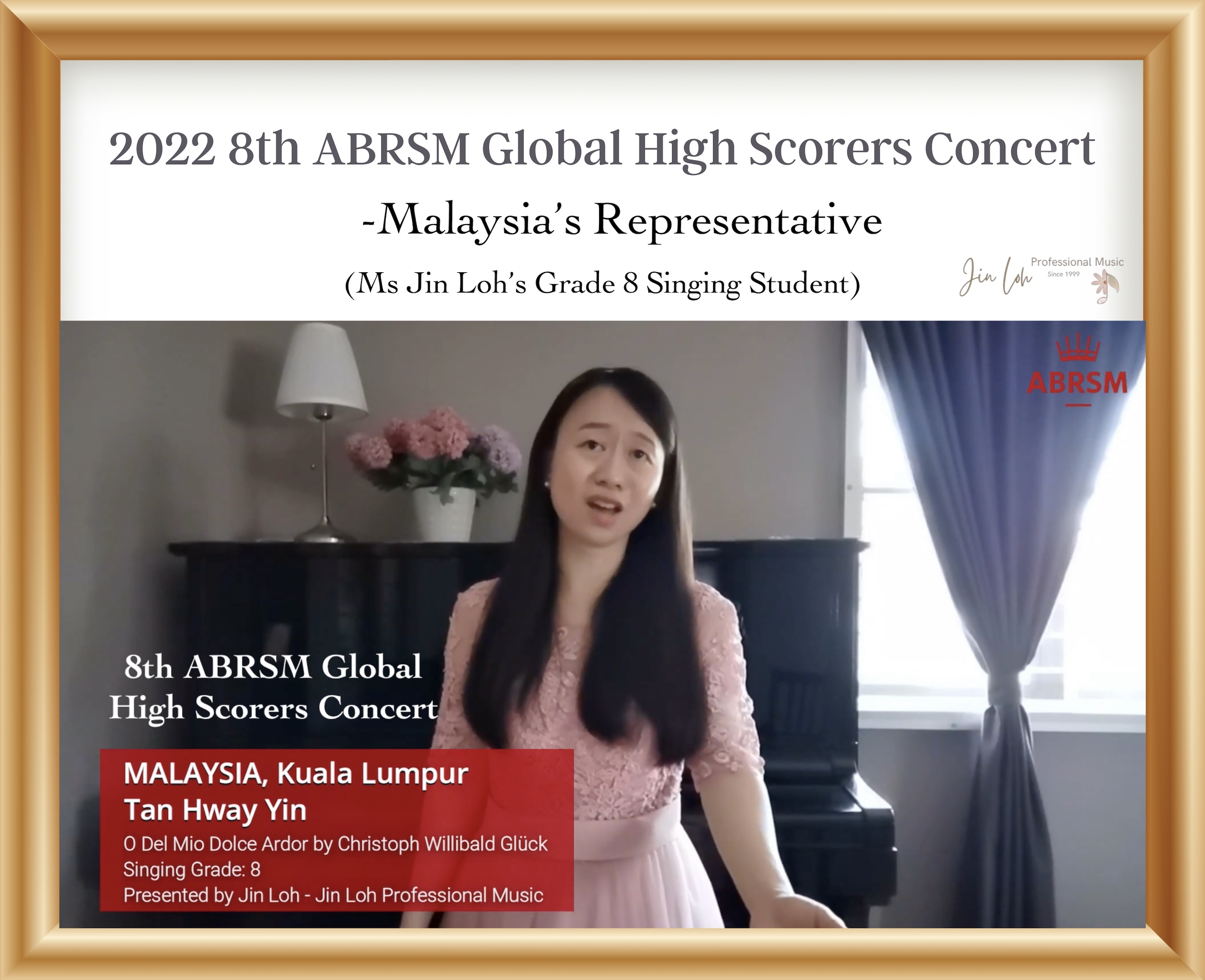 2022 ABRSM Global High Scorers Concert (Hway Yin) (with frame)