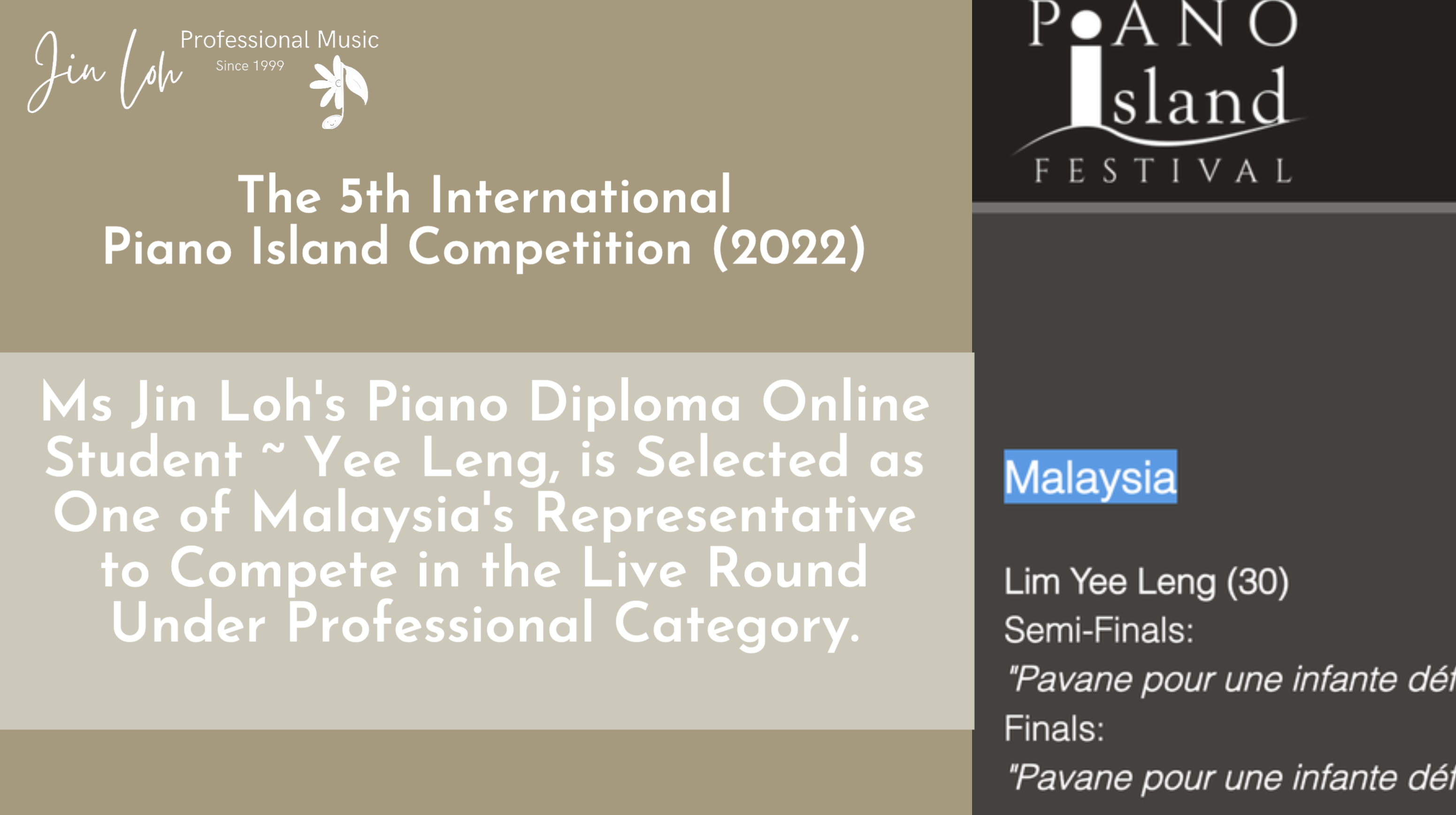 2022 Piano Island Competition (Yee Leng)