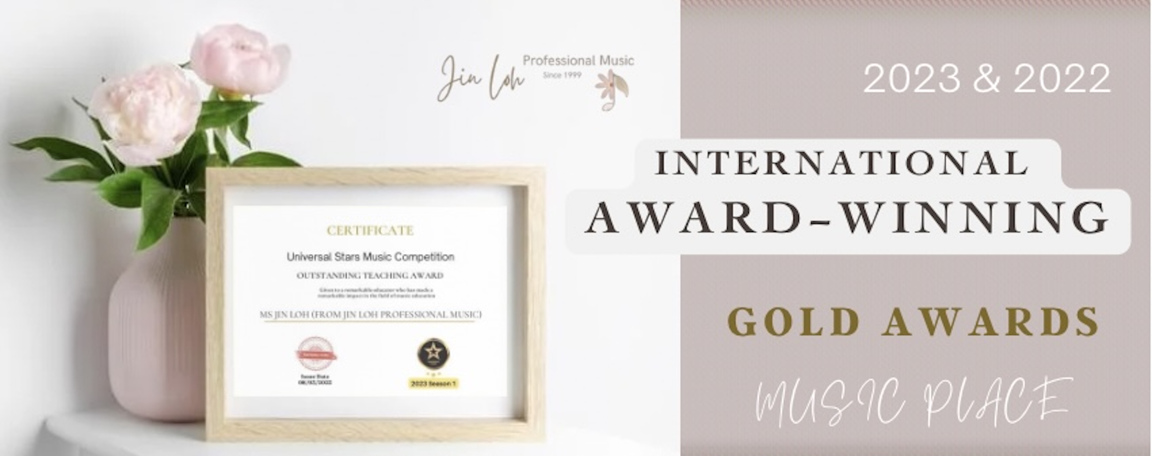 Award Winning Music Place (Front Banner)