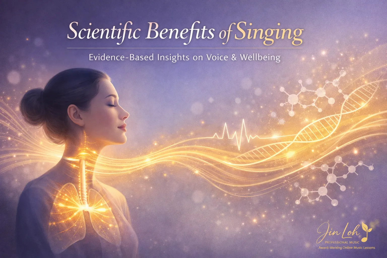 Scientific benefits of singing based on research studies on stress reduction, breathing, and wellbeing