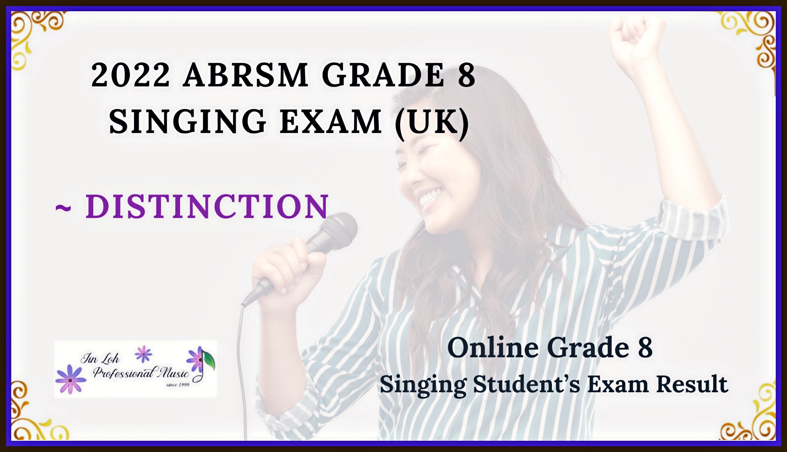2022 ABRSM Singing Grade 8 Distinction Hway Yin