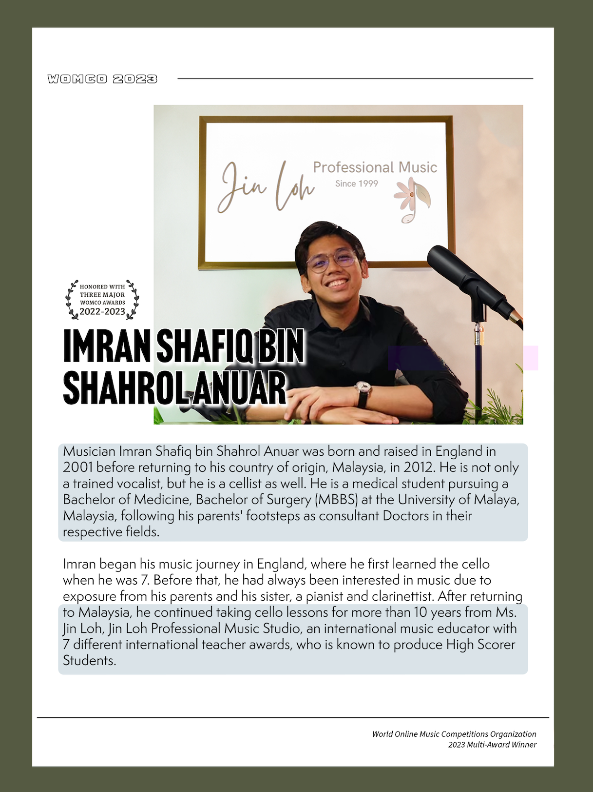 2023 Icon Story Magazine Imran (Pg 2)