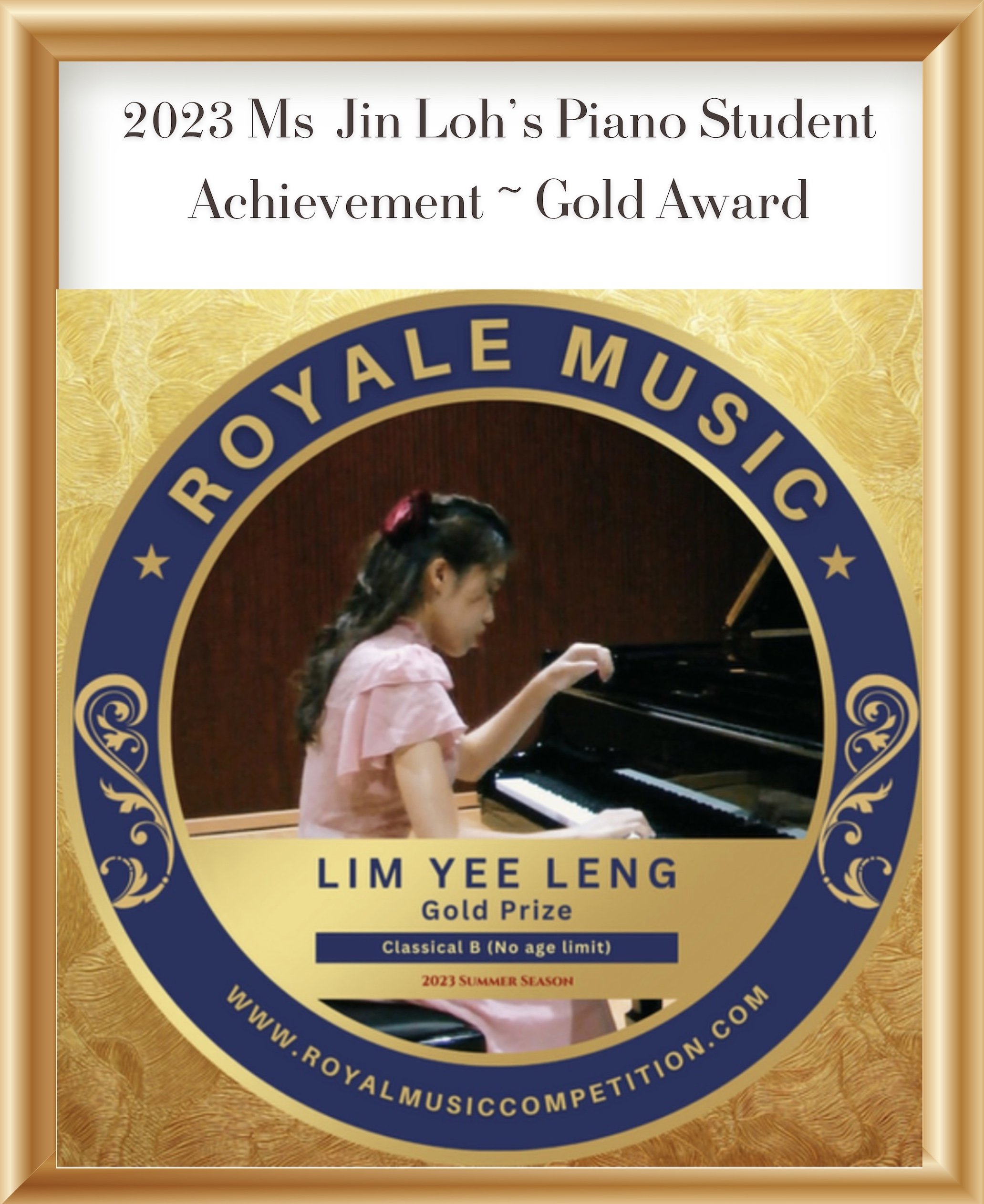 2023 Royale Music Competition with frame (Yee Leng)
