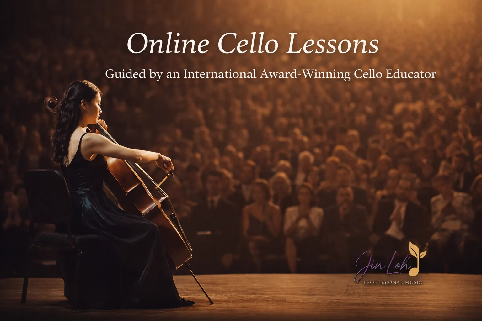 Online cello lessons guided by international award-winning cello educator